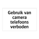 Gebruik van camera telefoons verboden & Gebruik van camera telefoons verboden