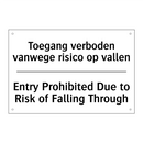 Toegang verboden vanwege risico /.../ - Entry Prohibited Due to Risk of /.../