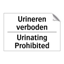 Urineren verboden - Urinating Prohibited
