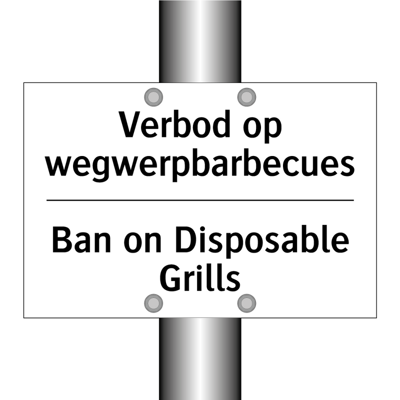 Verbod op wegwerpbarbecues - Ban on Disposable Grills