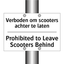 Verboden om scooters achter te /.../ - Prohibited to Leave Scooters Behind/.../