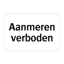 Aanmeren verboden & Aanmeren verboden & Aanmeren verboden & Aanmeren verboden & Aanmeren verboden