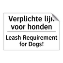 Verplichte lijn voor honden - Leash Requirement for Dogs!