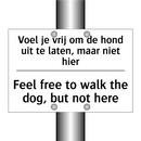 Voel je vrij om de hond uit te /.../ - Feel free to walk the dog, but /.../