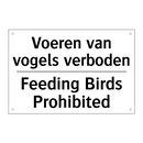 Voeren van vogels verboden - Feeding Birds Prohibited