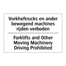 Vorkheftrucks en ander bewegend /.../ - Forklifts and Other Moving Machinery /.../