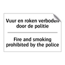 Vuur en roken verboden door de /.../ - Fire and smoking prohibited by /.../