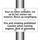 Vuur en roken verboden. Let op /.../ - Fire and smoking prohibited. Caution /.../
