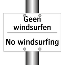 Geen windsurfen - No windsurfing