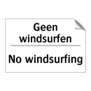 Geen windsurfen - No windsurfing
