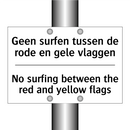 Geen surfen tussen de rode en /.../ - No surfing between the red and /.../
