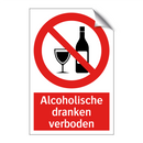 Alcoholische dranken verboden