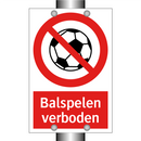 Balspelen verboden