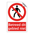 Betreed dit gebied niet