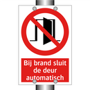 Bij brand sluit de deur automatisch