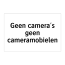 Geen camera's geen cameramobielen & Geen camera's geen cameramobielen