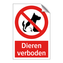 Dieren verboden