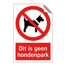 Dit is geen hondenpark