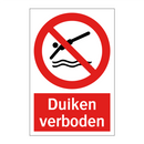 Duiken verboden