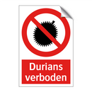 Durians verboden