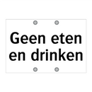 Geen eten en drinken & Geen eten en drinken & Geen eten en drinken & Geen eten en drinken