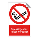 Explosiegevaar: Roken verboden