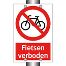 Fietsen verboden