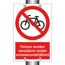 Fietsen worden verwijderd zonder verantwoordelijkheid