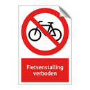 Fietsenstalling verboden