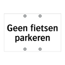 Geen fietsen parkeren & Geen fietsen parkeren & Geen fietsen parkeren & Geen fietsen parkeren