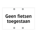 Geen fietsen toegestaan & Geen fietsen toegestaan & Geen fietsen toegestaan