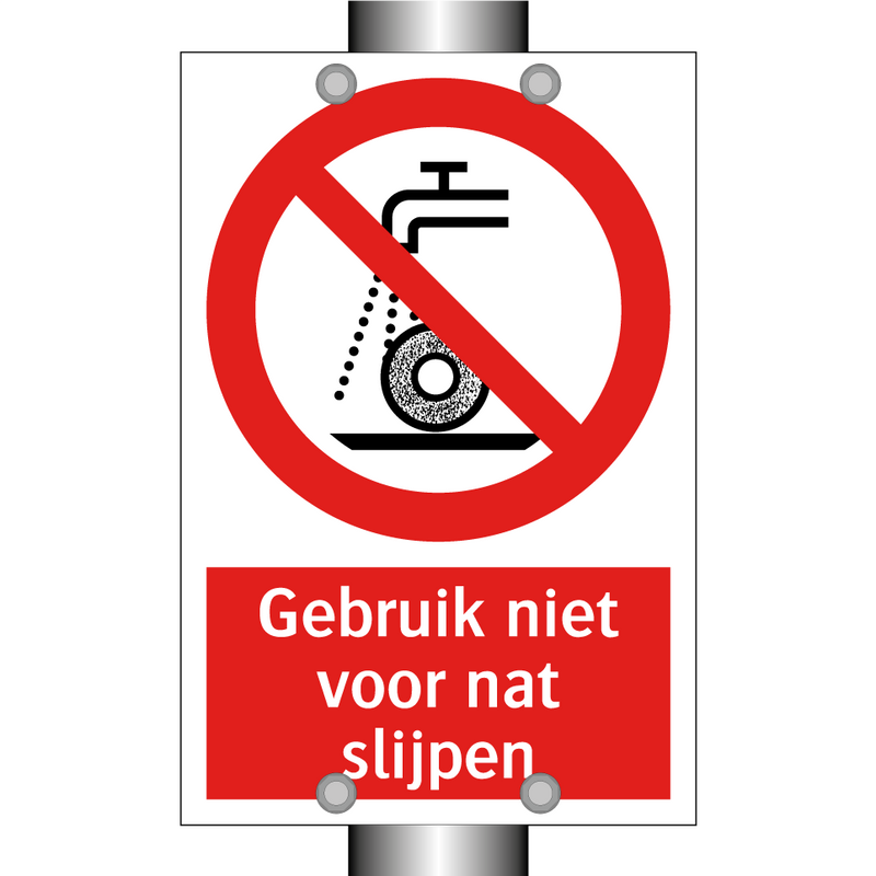 Gebruik niet voor nat slijpen