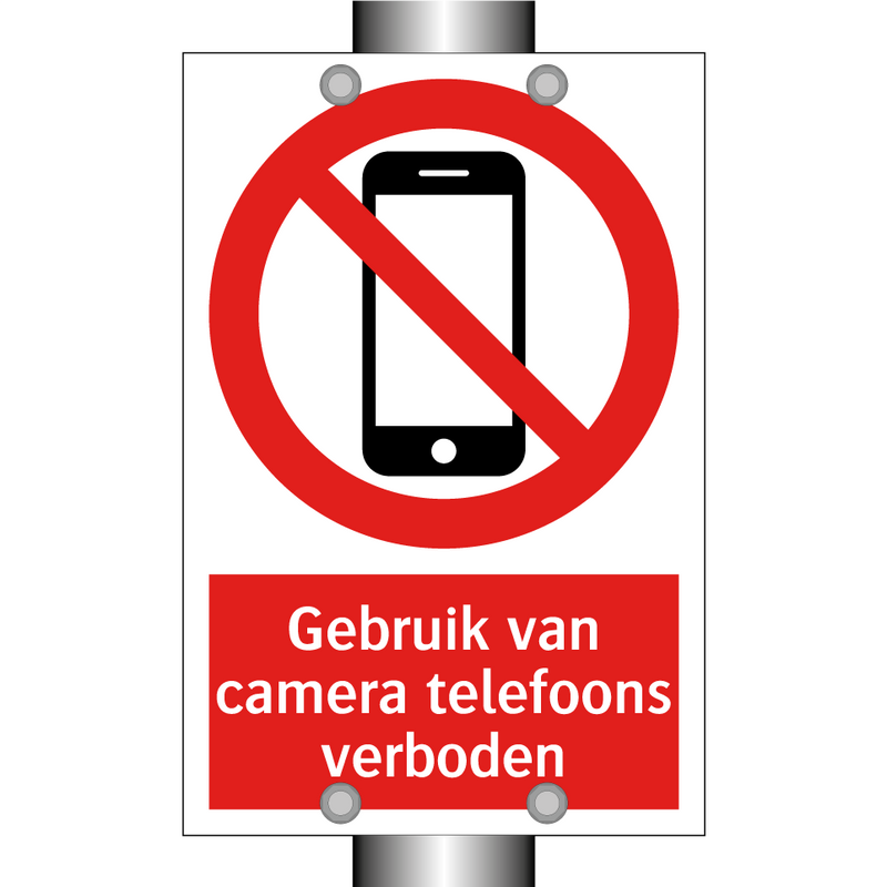 Gebruik van camera telefoons verboden