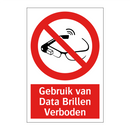Gebruik van Data Brillen Verboden