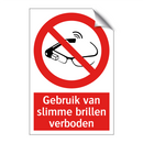 Gebruik van slimme brillen verboden