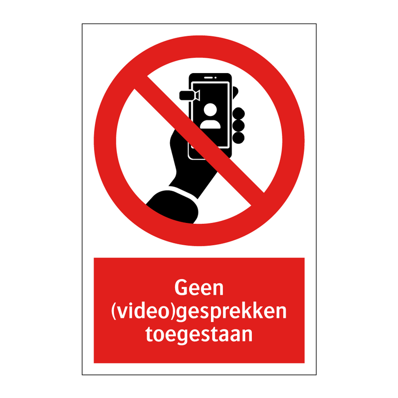 Geen (video)gesprekken toegestaan