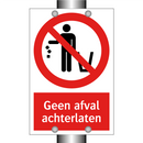 Geen afval achterlaten