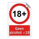 Geen alcohol <18