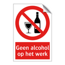 Geen alcohol op het werk