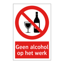 Geen alcohol op het werk