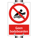 Geen bodyboarden