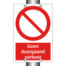 Geen doorgaand verkeer