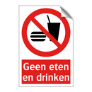 Geen eten en drinken