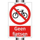 Geen fietsen