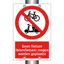 Geen fietsen (bromfietsen) mogen worden geplaatst