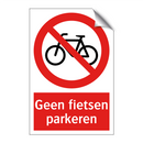 Geen fietsen parkeren