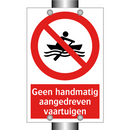 Geen handmatig aangedreven vaartuigen