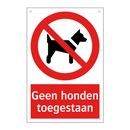 Geen honden toegestaan