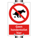 Geen hondentoilet hier