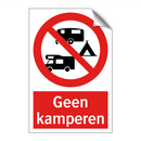 Geen kamperen